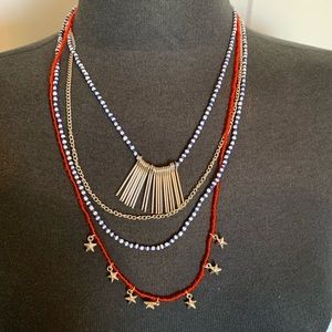 4th of July Layered Necklace